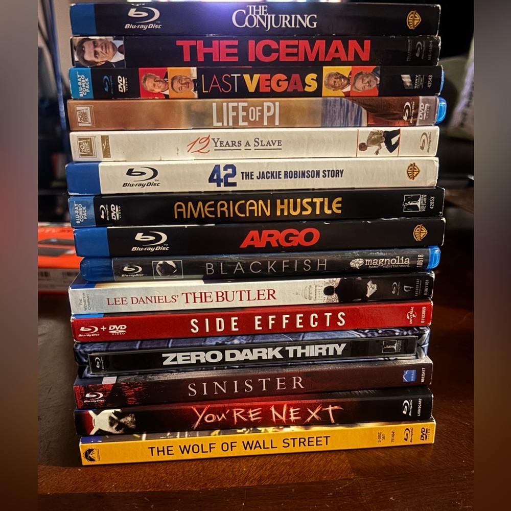 Blu-Ray DVD’s excellent used condition